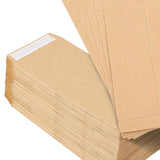 Maxbell 100x Paper Envelopes Brown Kraft Coin Envelope for Mailing Coins Cash Office 80x120mm