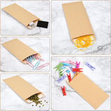 Maxbell 100x Paper Envelopes Brown Kraft Coin Envelope for Mailing Coins Cash Office 80x120mm