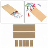 Maxbell 100x Paper Envelopes Brown Kraft Coin Envelope for Mailing Coins Cash Office 165x100mm
