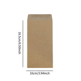 Maxbell 100x Paper Envelopes Brown Kraft Coin Envelope for Mailing Coins Cash Office 165x100mm