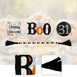 Maxbell Halloween Tiered Tray Decor Spooky Bead Garland