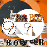 Maxbell Halloween Tiered Tray Decor Spooky Bead Garland