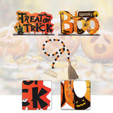 Maxbell Halloween Tiered Tray Decor Spooky Bead Garland
