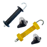 Maxbell Electric Fence Gate Handle and Anchor Set Sturdy for Farm Ranch Agricultural Yellow