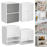 Maxbell Desktop Storage Box Lidded Multipurpose for Household files Office Organizer wihte 33.2x24.5x45cm