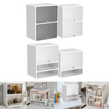Maxbell Desktop Storage Box Lidded Multipurpose for Household files Office Organizer wihte 33.2x24.5x45cm