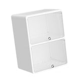 Maxbell Desktop Storage Box Lidded Multipurpose for Household files Office Organizer wihte 33.2x24.5x45cm