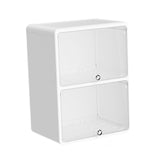 Maxbell Desktop Storage Box Lidded Multipurpose for Household files Office Organizer wihte 33.2x24.5x45cm