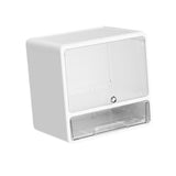Maxbell Desktop Storage Box Lidded Multipurpose for Household files Office Organizer wihte 33.2x24.5x33cm