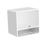 Maxbell Desktop Storage Box Lidded Multipurpose for Household files Office Organizer wihte 33.2x24.5x33cm