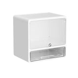 Maxbell Desktop Storage Box Lidded Multipurpose for Household files Office Organizer wihte 33.2x24.5x33cm