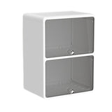 Maxbell Desktop Storage Box Lidded Multipurpose for Household files Office Organizer black 33.2x24.5x45cm