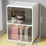 Maxbell Desktop Storage Box Lidded Multipurpose for Household files Office Organizer black 33.2x24.5x45cm