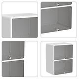 Maxbell Desktop Storage Box Lidded Multipurpose for Household files Office Organizer black 33.2x24.5x45cm