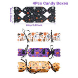Maxbell 4x Halloween Treat Boxes Creative Cookie Boxes for Birthday Holiday Activity