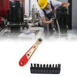 Maxbell 36 Tooth Ratchet Wrench Portable Multifunctional Curved Handle Drive Ratchet with bits