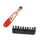 Maxbell 36 Tooth Ratchet Wrench Portable Multifunctional Curved Handle Drive Ratchet with bits