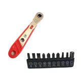 Maxbell 36 Tooth Ratchet Wrench Portable Multifunctional Curved Handle Drive Ratchet with bits