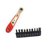 Maxbell 36 Tooth Ratchet Wrench Portable Multifunctional Curved Handle Drive Ratchet with bits