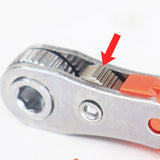 Maxbell 36 Tooth Ratchet Wrench Portable Multifunctional Curved Handle Drive Ratchet with bits