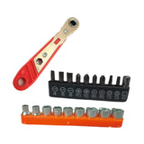 Maxbell 36 Tooth Ratchet Wrench Portable Multifunctional Curved Handle Drive Ratchet with sleeves
