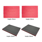 Maxbell Tool Box Foam Protective Foam Inserts for Case for Game Boxes Camera Toolbox black red 2.5cm