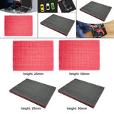 Maxbell Tool Box Foam Protective Foam Inserts for Case for Game Boxes Camera Toolbox black red 2.5cm