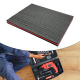 Maxbell Tool Box Foam Protective Foam Inserts for Case for Game Boxes Camera Toolbox black red black 5CM