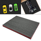 Maxbell Tool Box Foam Protective Foam Inserts for Case for Game Boxes Camera Toolbox black red black 5CM