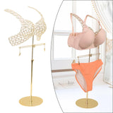 Maxbell Mannequin Underwear Bra Display Stand Sturdy Iron for Exhibition Mall Retail Gold