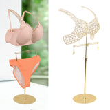 Maxbell Mannequin Underwear Bra Display Stand Sturdy Iron for Exhibition Mall Retail Gold