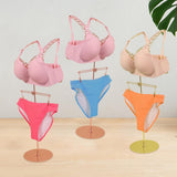 Maxbell Mannequin Underwear Bra Display Stand Sturdy Iron for Exhibition Mall Retail Gold