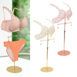 Maxbell Mannequin Underwear Bra Display Stand Sturdy Iron for Exhibition Mall Retail Gold
