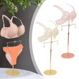 Maxbell Mannequin Underwear Bra Display Stand Sturdy Iron for Exhibition Mall Retail Gold