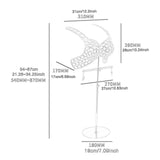 Maxbell Mannequin Underwear Bra Display Stand Sturdy Iron for Exhibition Mall Retail Rose Gold