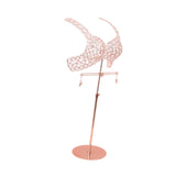 Maxbell Mannequin Underwear Bra Display Stand Sturdy Iron for Exhibition Mall Retail Rose Gold