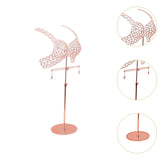 Maxbell Mannequin Underwear Bra Display Stand Sturdy Iron for Exhibition Mall Retail Rose Gold