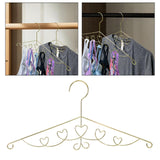 Maxbell Heart Clothes Hanger Space Saving Sturdy Coat Hanger for Dress Skirts Shirts