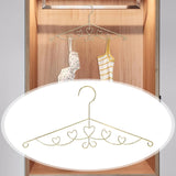 Maxbell Heart Clothes Hanger Space Saving Sturdy Coat Hanger for Dress Skirts Shirts