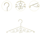 Maxbell Heart Clothes Hanger Space Saving Sturdy Coat Hanger for Dress Skirts Shirts