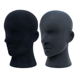 Maxbell Mannequin Head Sturdy Manikin Head for Retail Shop Shopping Mall Barber Shop Black