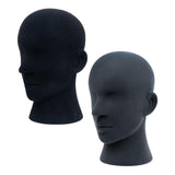 Maxbell Mannequin Head Sturdy Manikin Head for Retail Shop Shopping Mall Barber Shop Black