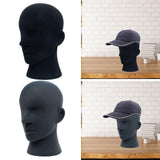 Maxbell Mannequin Head Sturdy Manikin Head for Retail Shop Shopping Mall Barber Shop Black