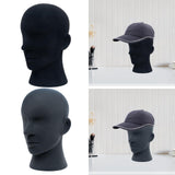 Maxbell Mannequin Head Sturdy Manikin Head for Retail Shop Shopping Mall Barber Shop Black