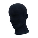 Maxbell Mannequin Head Sturdy Manikin Head for Retail Shop Shopping Mall Barber Shop Black