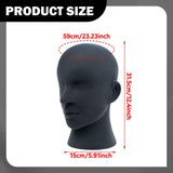 Maxbell Mannequin Head Sturdy Manikin Head for Retail Shop Shopping Mall Barber Shop Grey