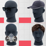 Maxbell Mannequin Head Sturdy Manikin Head for Retail Shop Shopping Mall Barber Shop Grey