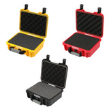 Maxbell Waterproof Hard Case Suitcase Tool Box for Microphone Instrument Electronics Black