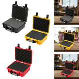 Maxbell Waterproof Hard Case Suitcase Tool Box for Microphone Instrument Electronics Black