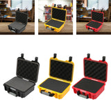 Maxbell Waterproof Hard Case Suitcase Tool Box for Microphone Instrument Electronics Black